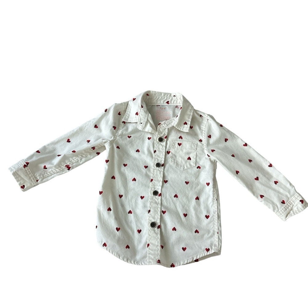 CAT & JACK | heart long sleeve button down